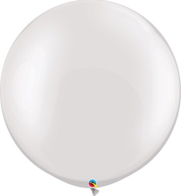30 Inch Pearl White Latex Balloon 2pk