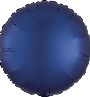 Unpackaged 18" Satin Luxe Round Foil Balloon - Navy Blue