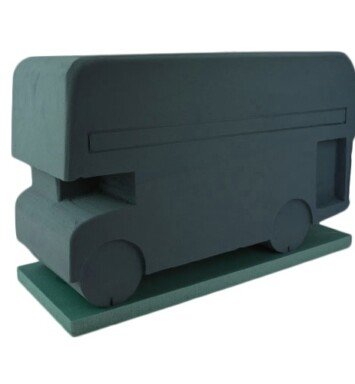 3D London Bus Foam Floral Frame