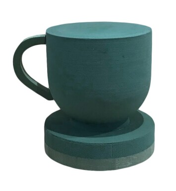 3D Tea Cup Foam Floral Frame