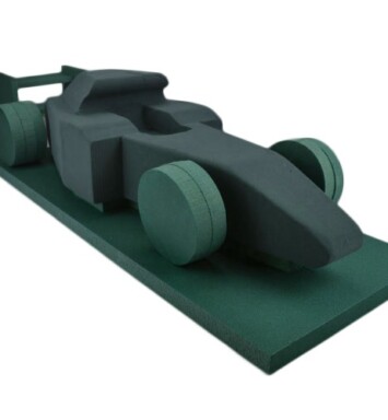 3D F1 Racing Car Foam Floral Frame