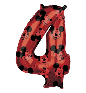 Mickey Mouse Forever Number 4 Foil Balloon
