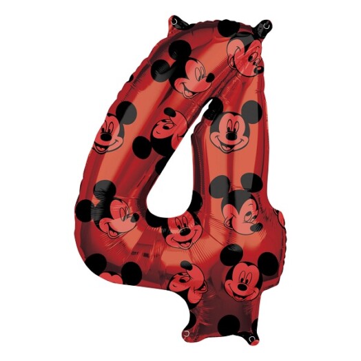 Mickey Mouse Forever Number 4 Foil Balloon