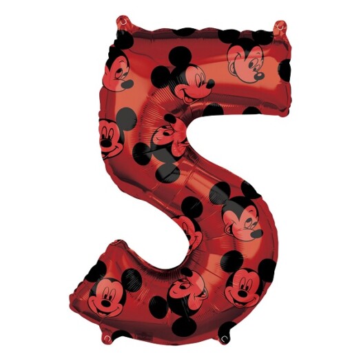 Mickey Mouse Forever Number 5 Foil Balloon