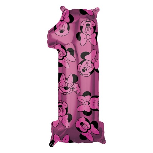 Minnie Mouse Forever Number 1 Foil Balloon