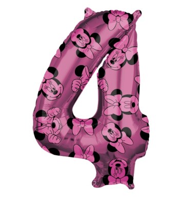 Minnie Mouse Forever Number 4 Foil Balloon