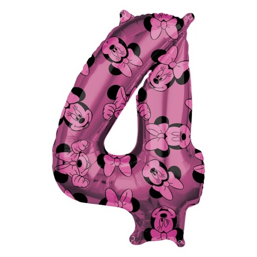 Minnie Mouse Forever Number 4 Foil Balloon