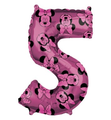 Minnie Mouse Forever Number 5 Foil Balloon