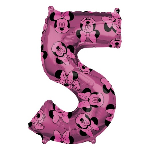 Minnie Mouse Forever Number 5 Foil Balloon