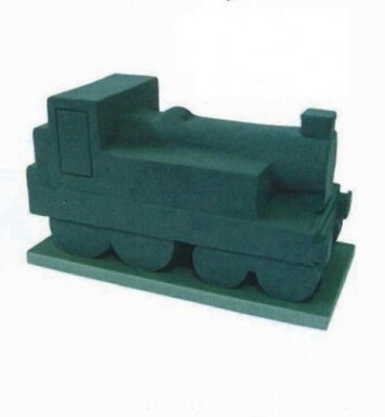3D Train Foam Floral Frame