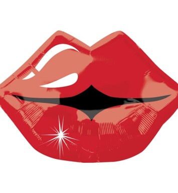 Kissy Lips Junior Shaped Foil Balloon