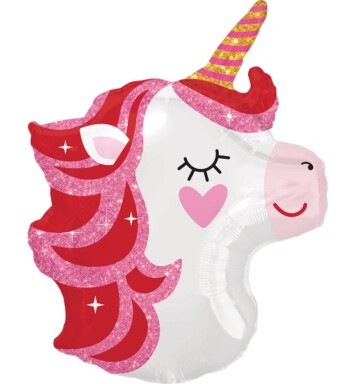 Pretty in Pink Unicorn Junior Shaped Foil Balloon