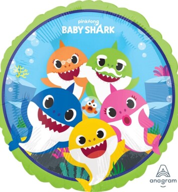 17 Inch Baby Shark Foil Balloon