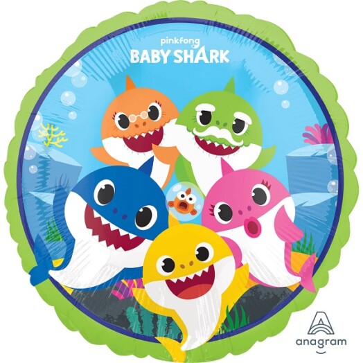 17 Inch Baby Shark Foil Balloon