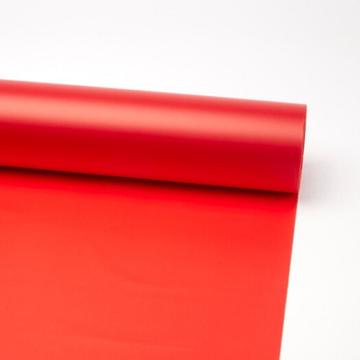 Red Frosted Cellophane
