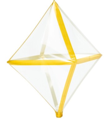 Gold Trim Clearz Anglez Balloon