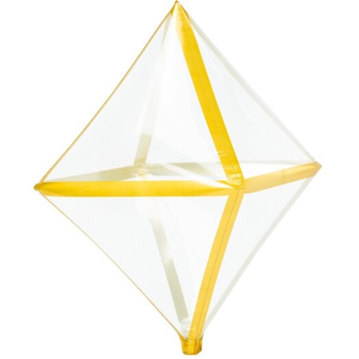 Gold Trim Clearz Anglez Balloon