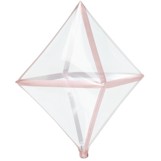 Rose Gold Trim Clearz Anglez Balloon