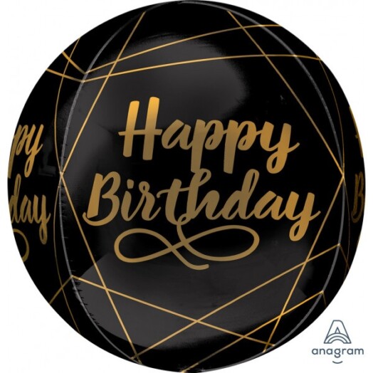 Elegant Birthday Orbz Balloon