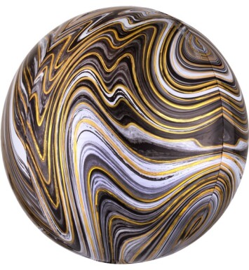 Black Marblez Orbz Balloon