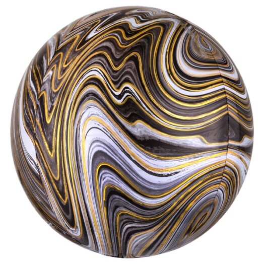 Black Marblez Orbz Balloon