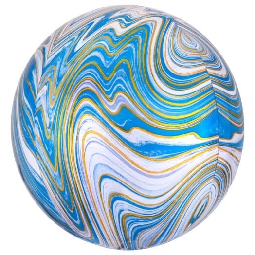 Blue Marblez Orbz Balloon