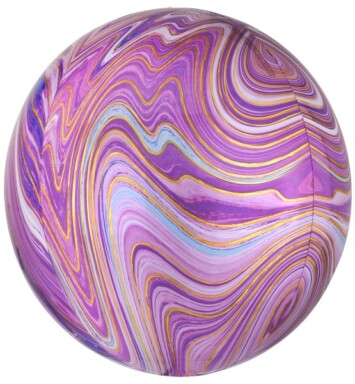 Purple Marblez Orbz Balloon