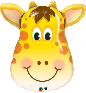 Unpackaged 14 Inch Mini Jolly Giraffe Foil Balloon