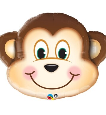 Unpackaged 14 Inch Mini Mischievous Monkey Foil Balloon