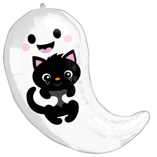 Ghost & Kitty Cuties Junior Shape Foil Balloon