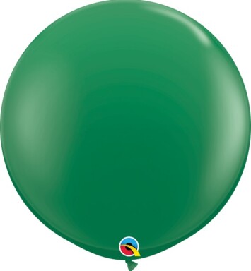 3ft Standard Green Latex Balloon 2pk