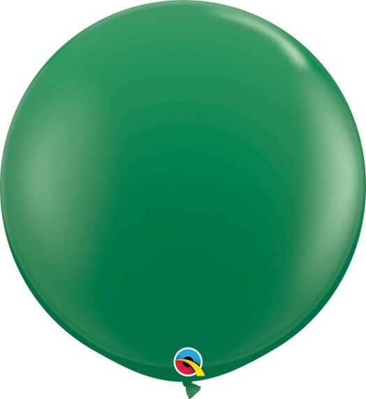 3ft Standard Green Latex Balloon 2pk