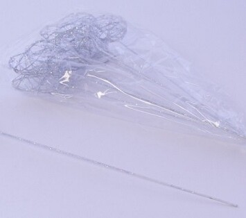 Heart Wand White Iridescent 6pk