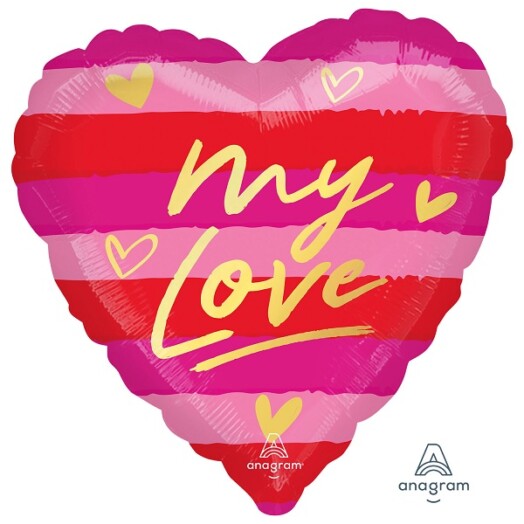 17 Inch My Love Foil Balloon