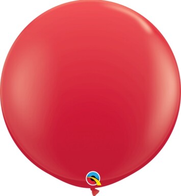 3ft Standard Red Latex Balloon 2pk