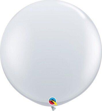 3ft Diamond Clear Latex Balloon 2pk