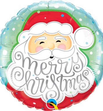 18" Merry Christmas Santa Foil Balloon