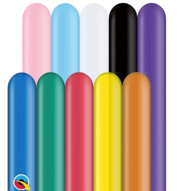 260Q Traditional Assortment Latex Balloons 100ct