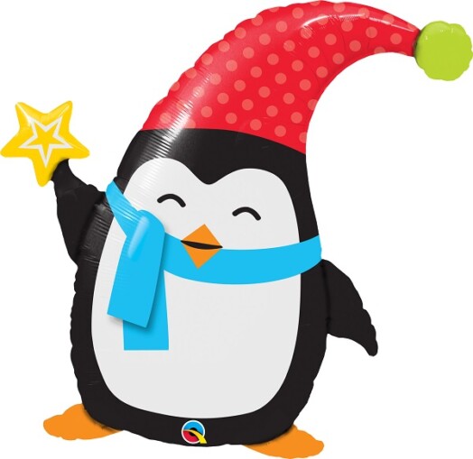 Popular Elfin Penguin Super Shape Foil Balloon