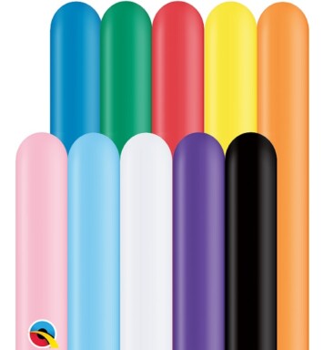 260Q Classic Assortment Latex Balloons 100ct