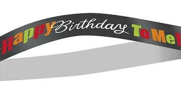 Birthday Cheer Satin Sash