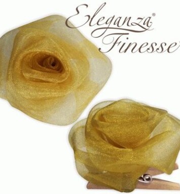Eleganza Finesse Clip Roses - Gold