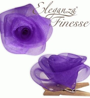 Eleganza Finesse Clip Roses - Purple
