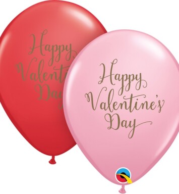11 Inch Happy Valentine's Day Script Red & Pink