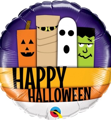 18 Inch Halloween Line-Up Foil Balloon