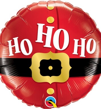 18" Ho Ho Ho Santa's Belt Foil Balloon