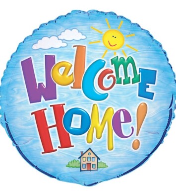18" Welcome Home Foil Balloon