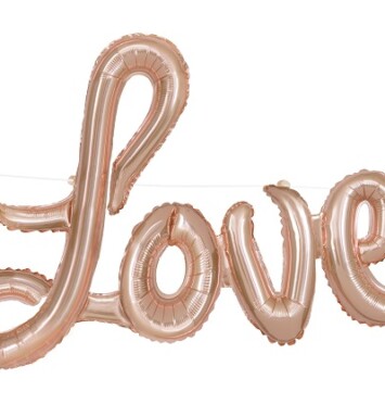 36" Love Letter Balloon Banner Kit
