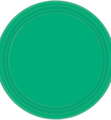 Paper Plates - Festive Green