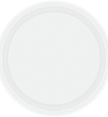 Paper Plates - Frosty White